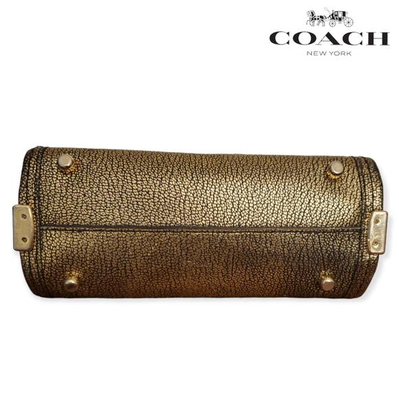 Coach Swagger Metallic Pebble Leather Crossbody Bag - Picture 3 of 9